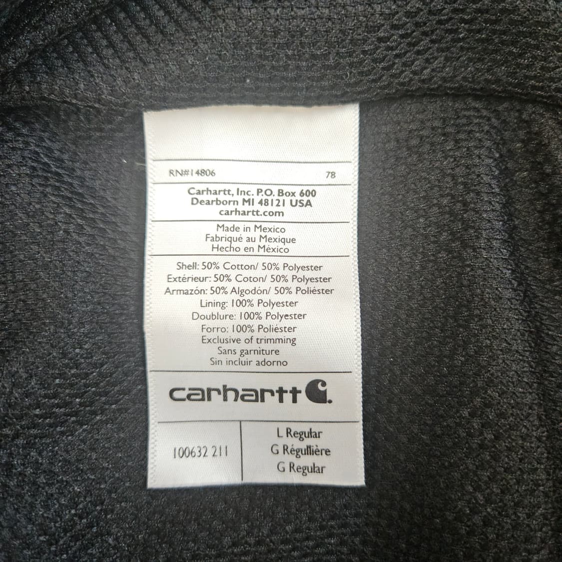 (무료배송) 칼하트 레인디펜더 써멀 후드집업 / 브라운 / L사이즈 상품이미지4