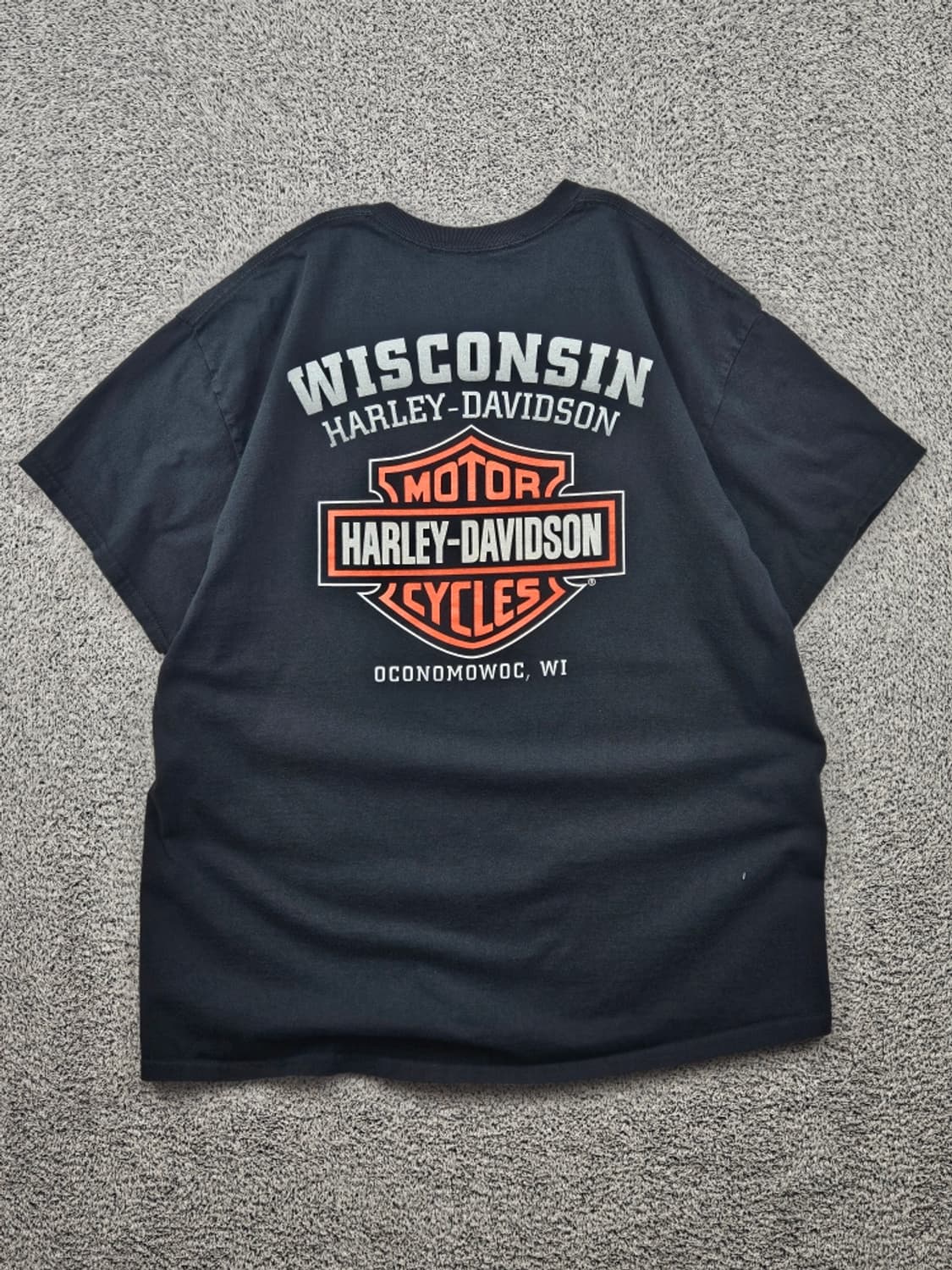 할리데이비슨 위스콘신 오코노왁 반팔 티셔츠 ( L 추정 ) / 11650 상품이미지3