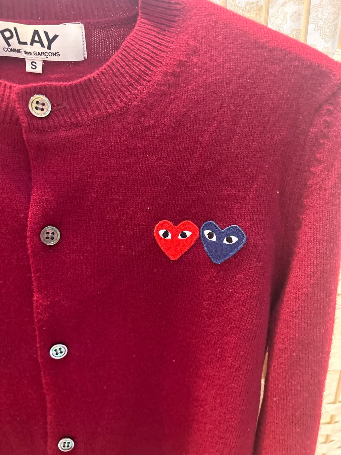 44-55 정품 꼼데가르송 투하트 가디건 팝니다 상품이미지3