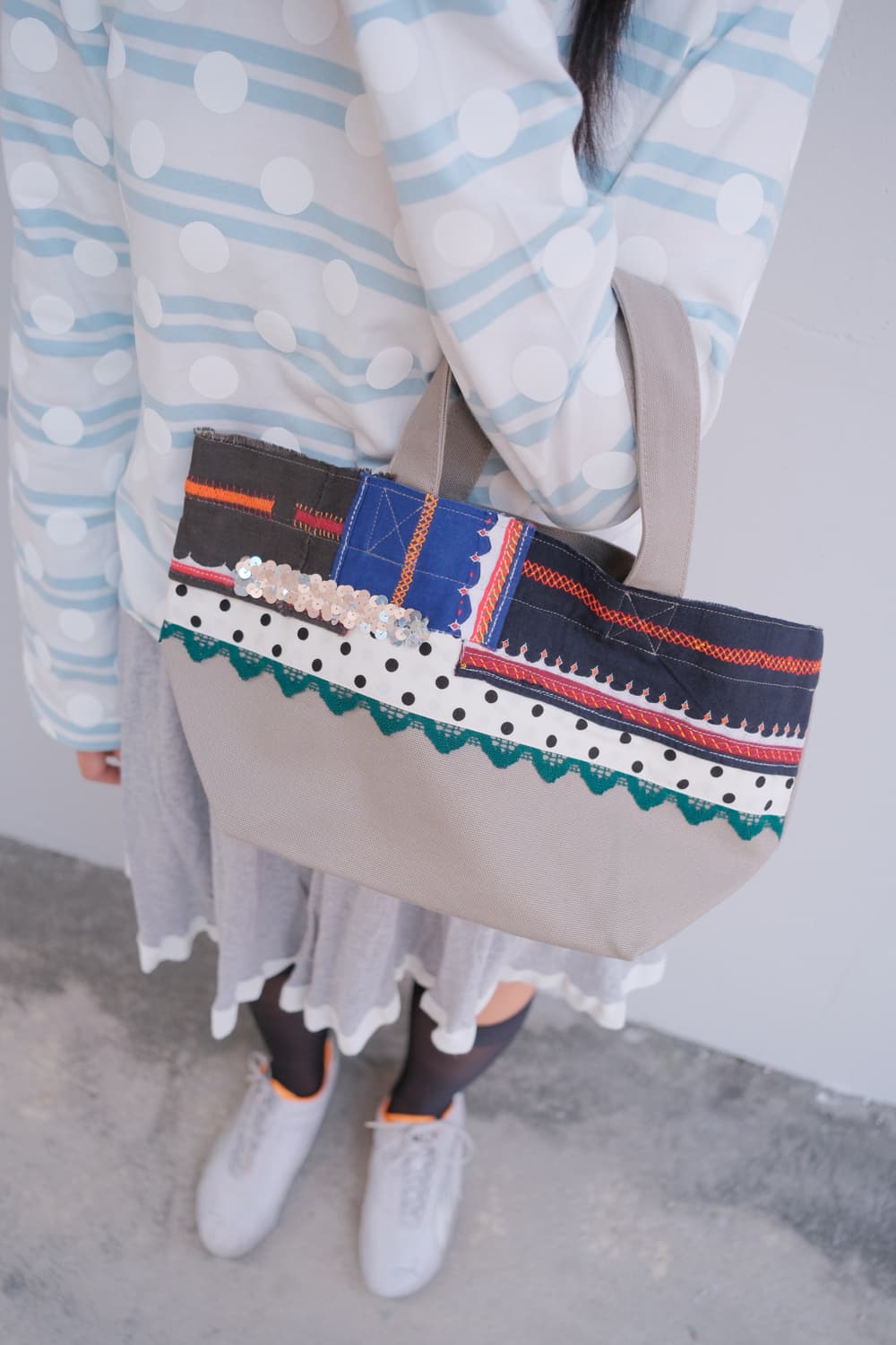 Patch work canvas bag 상품이미지2