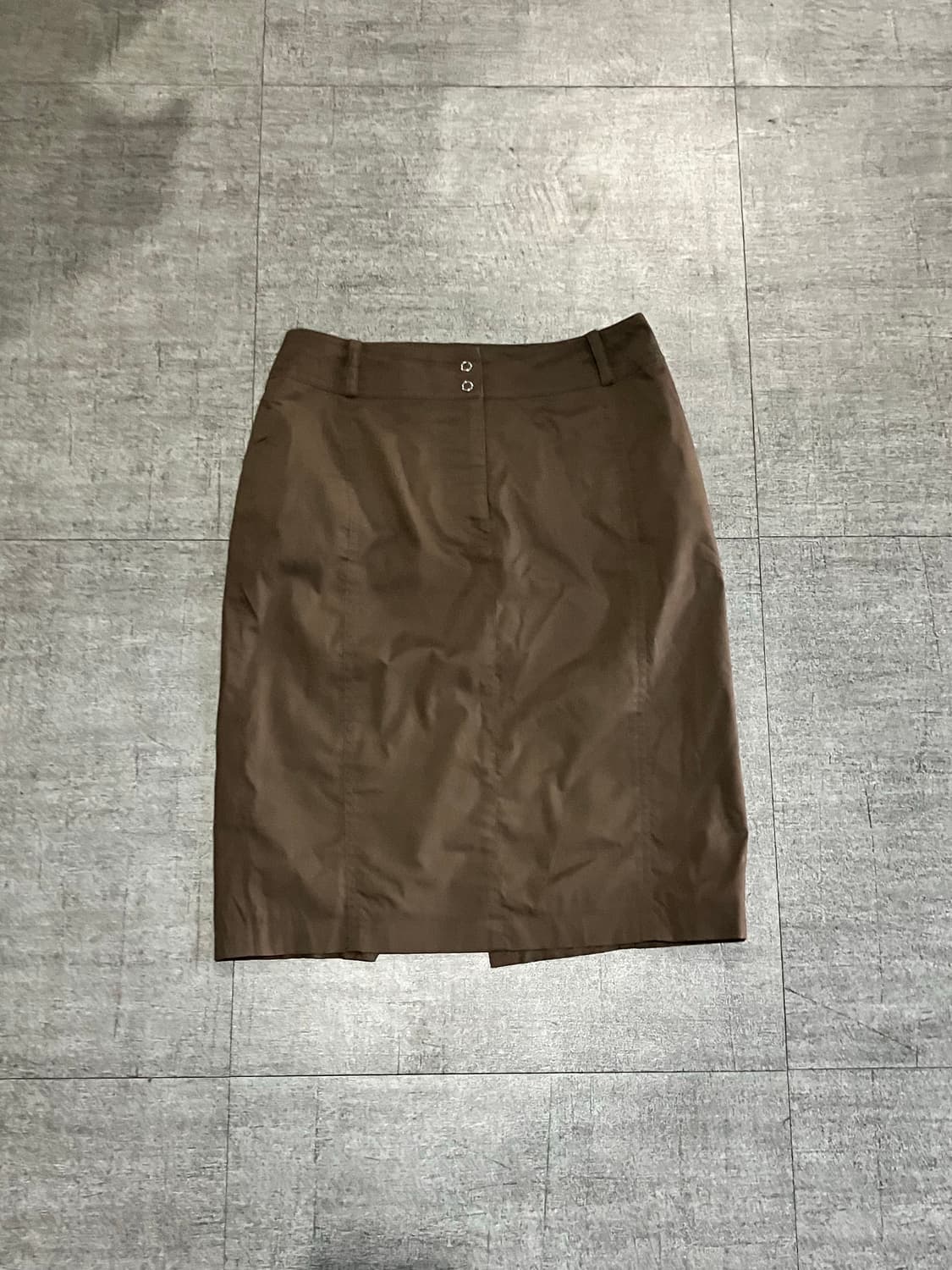 일본빈티지 Cdec 하구미모리걸 아메카지 오피스룩 투버튼 미디스커트 상품이미지1