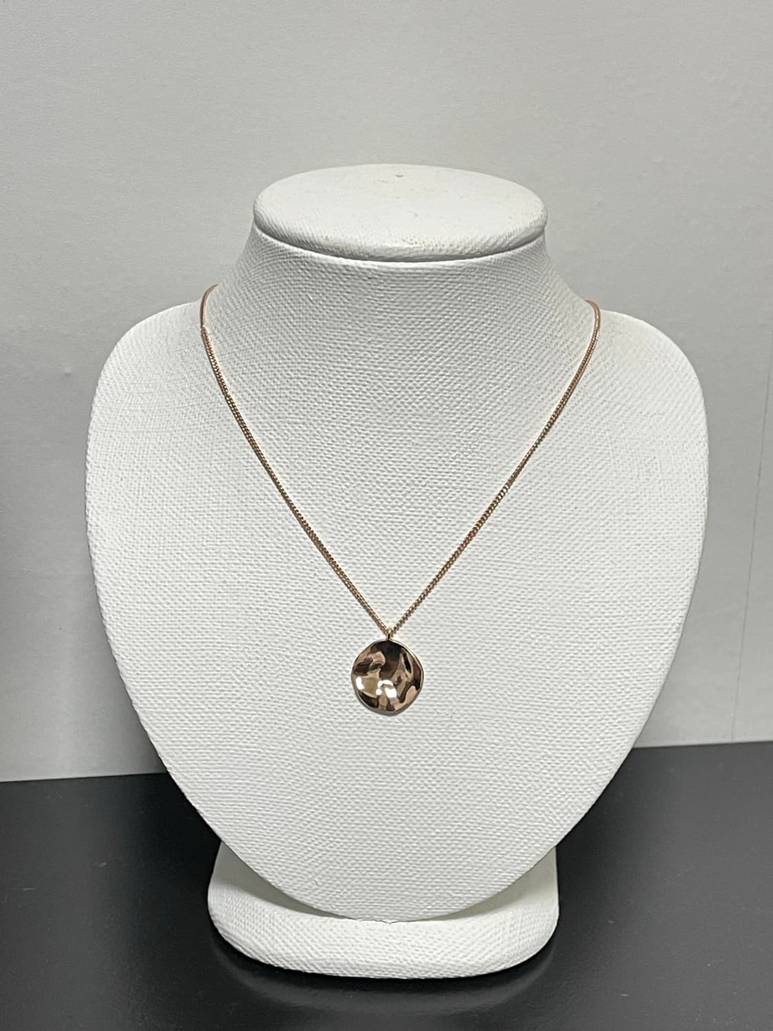 미착용 새제품) All 925실버 로즈골드 쭈글 팬던트 목걸이 체인59c 상품이미지4