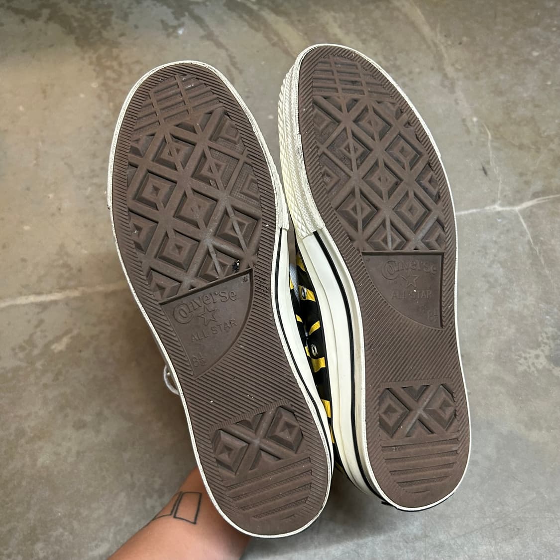 270) 컨버스 척 70 하이 아카이브 프린트 비비드 설퍼 상품이미지8