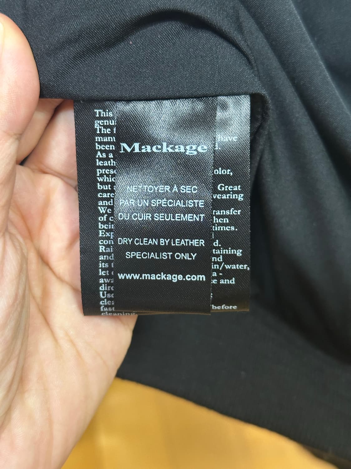 Mackage 퀼팅 봄버 램스킨 자켓 XS 상품이미지8