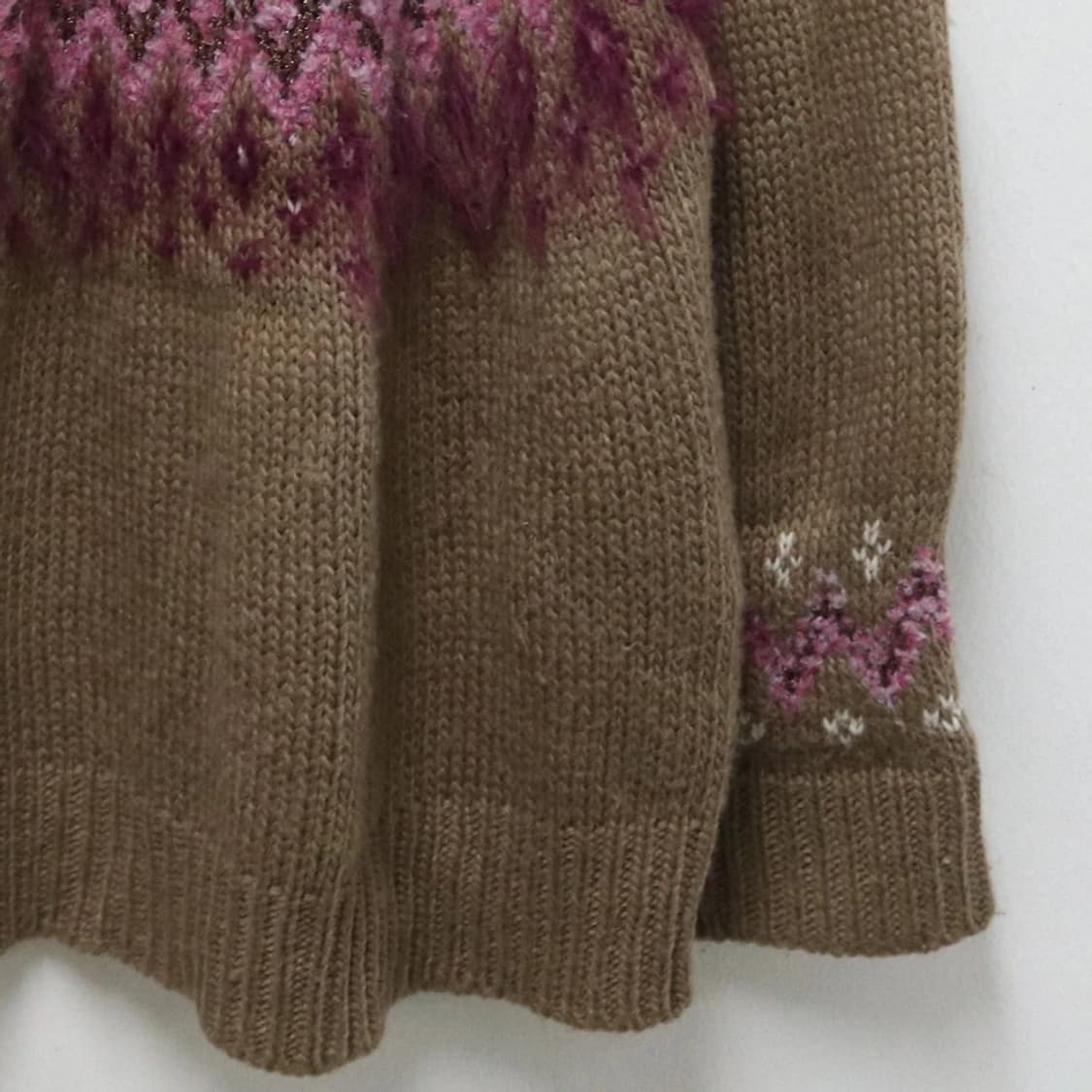 니코앤드 브라운 눈꽃 패턴 니트 60809 상품이미지4