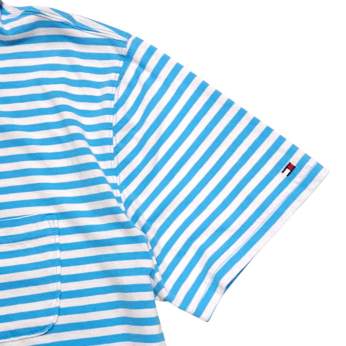 Tommy 타미 스트라이프 반팔 카라티 100 상품이미지3