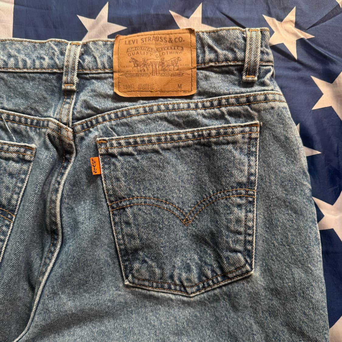 Levi's 리바이스 90s 테이퍼드핏 오렌지탭 데님 팬츠 -16 상품이미지10