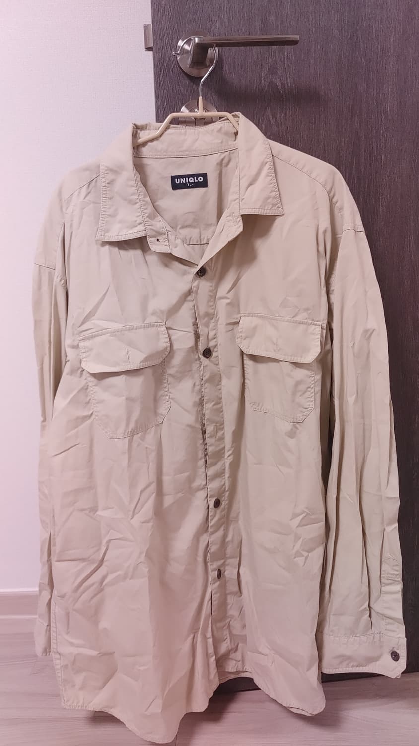유니클로 베이지 셔츠 XL 상품이미지1