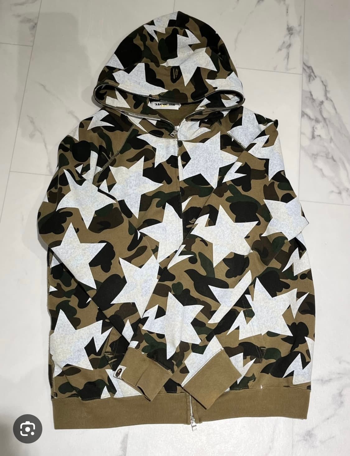 베이프 스타 카모 후드집업 상품이미지1