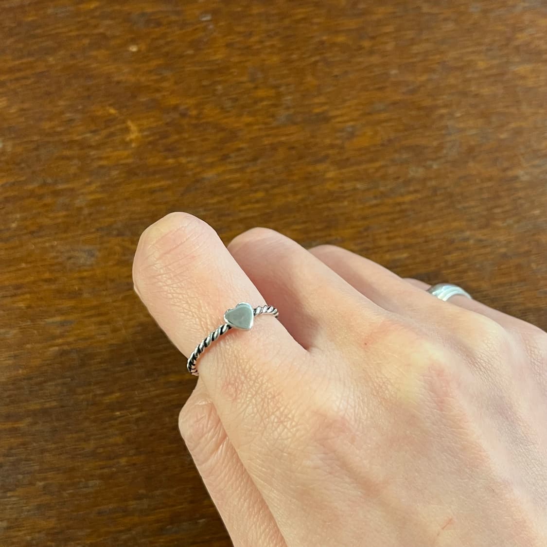 새상품 925 하트꽈배기 은반지 링 상품이미지1