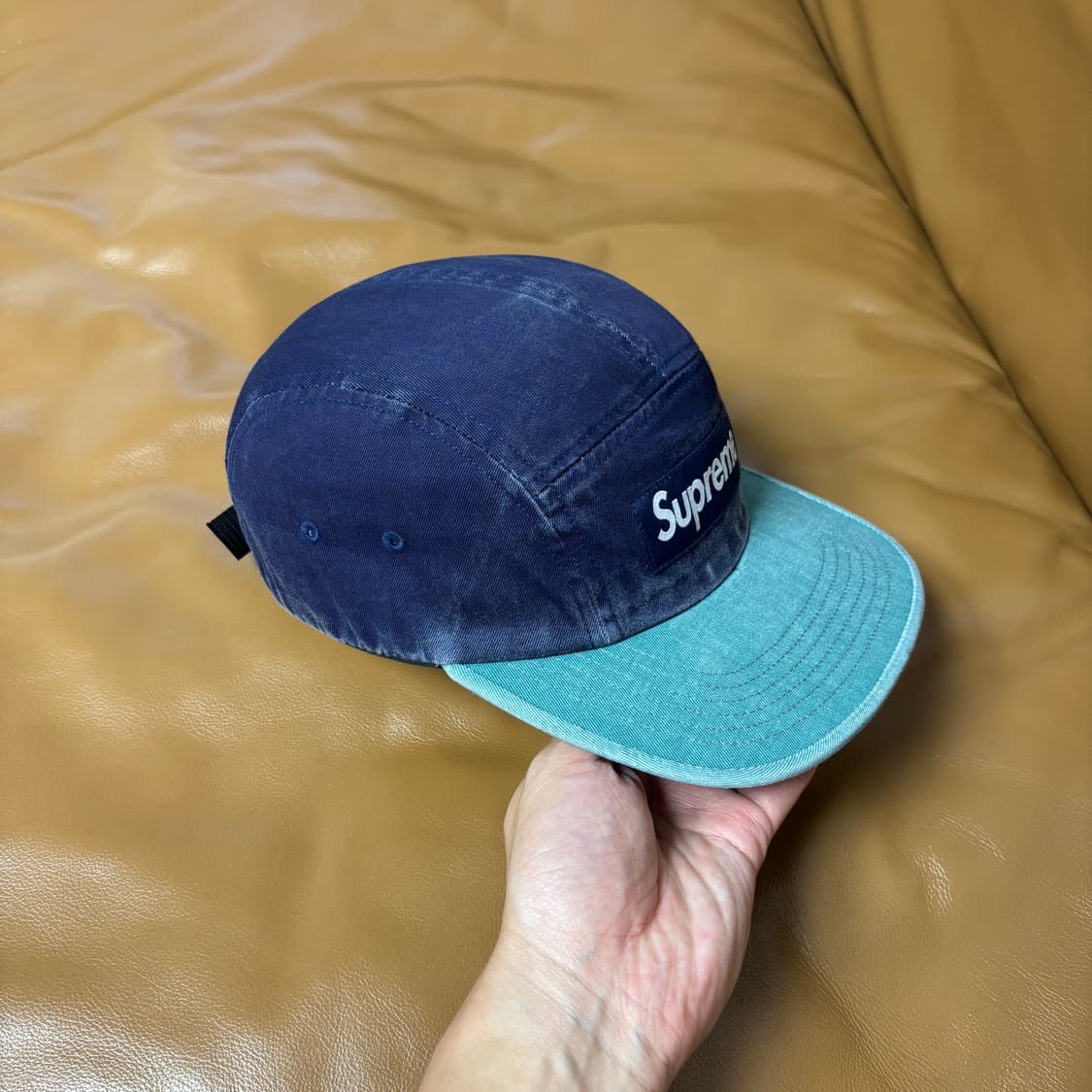 Supreme 슈프림 피그먼트 투톤 네이비 캠프캡 모자 (Navy) 상품이미지3
