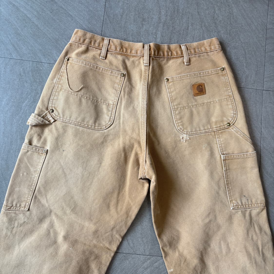 칼하트 브라운 더블니 팬츠 바지 상품이미지7