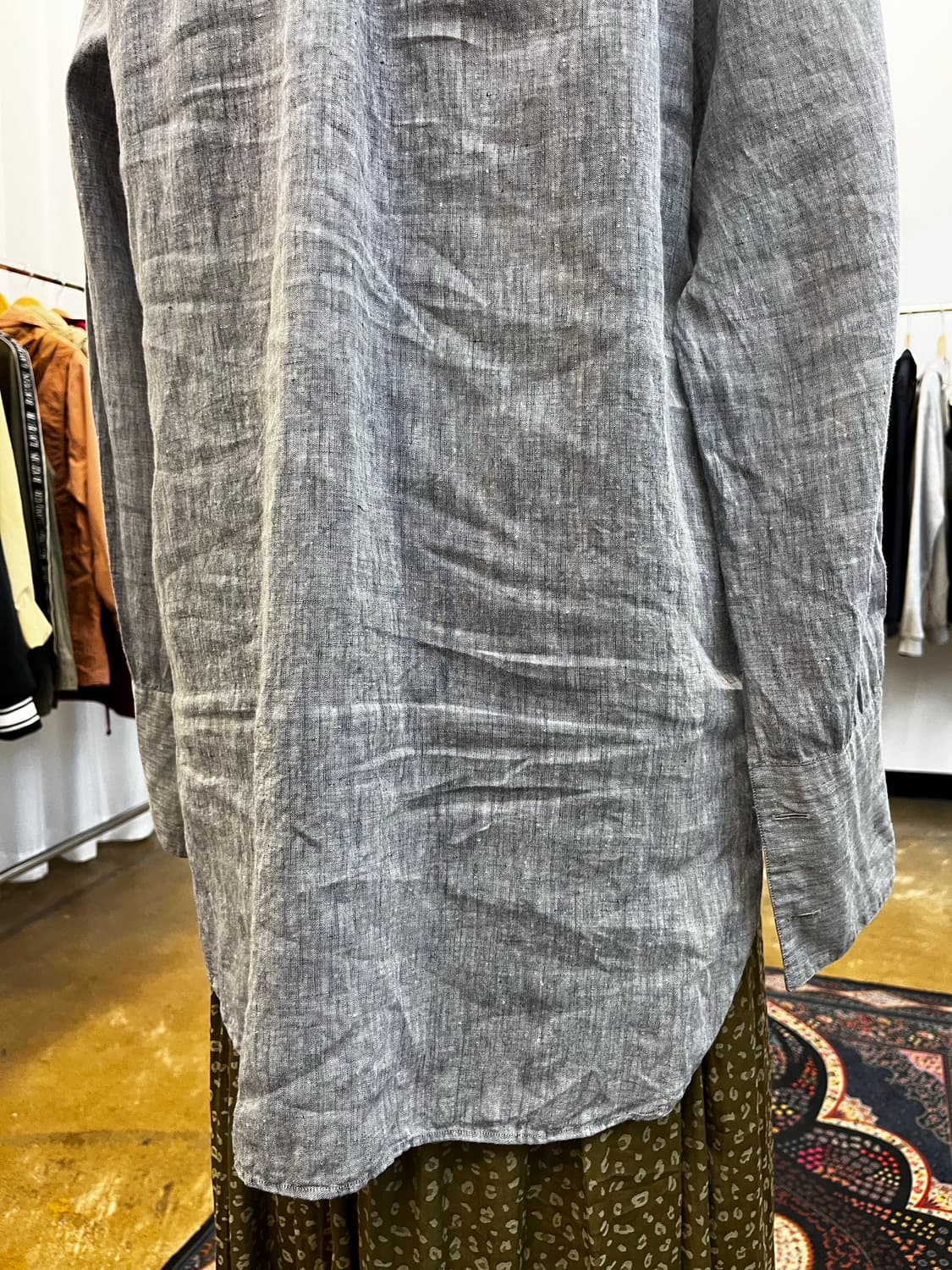 마가렛호웰 하프 버튼 린넨 셔츠 상품이미지7