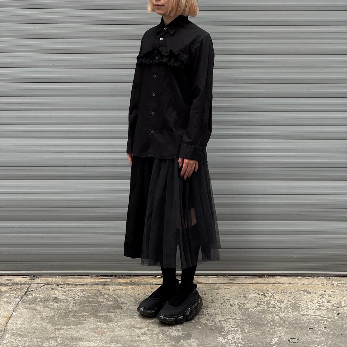 Tulle Black Long Skirt  상품이미지9