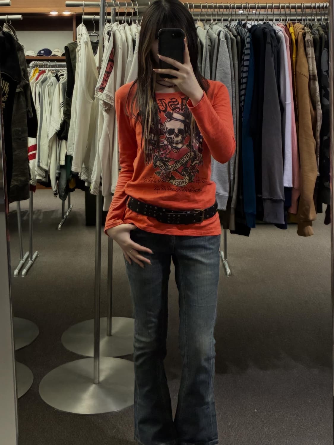 Y2K Biker Chic 🎱🧡 상품이미지1
