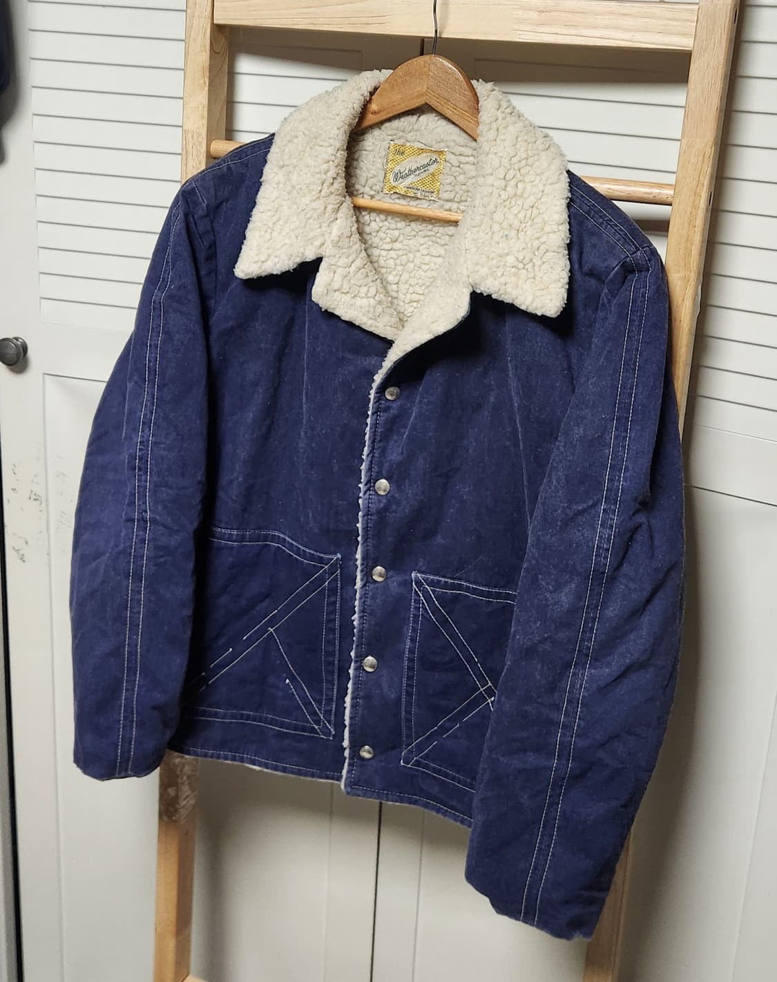 빈티지 Weathercaster 쉐르파 데님 자켓 상품이미지2