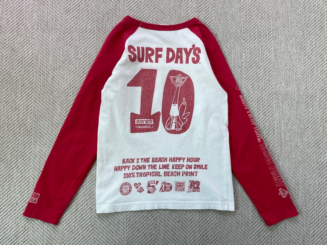 빈티지 Surf 10 back the 긴팔티셔츠  상품이미지1