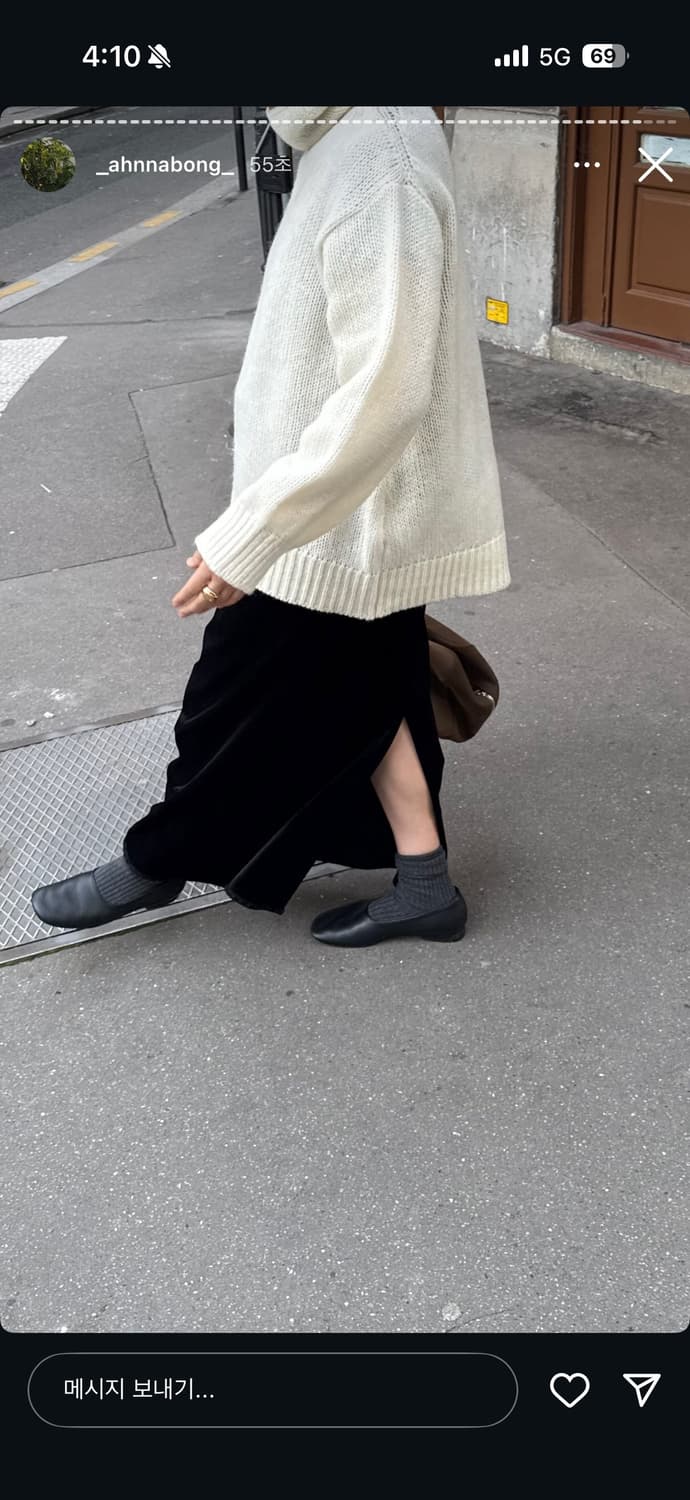 에토스 벨벳 밴딩 스커트 상품이미지9