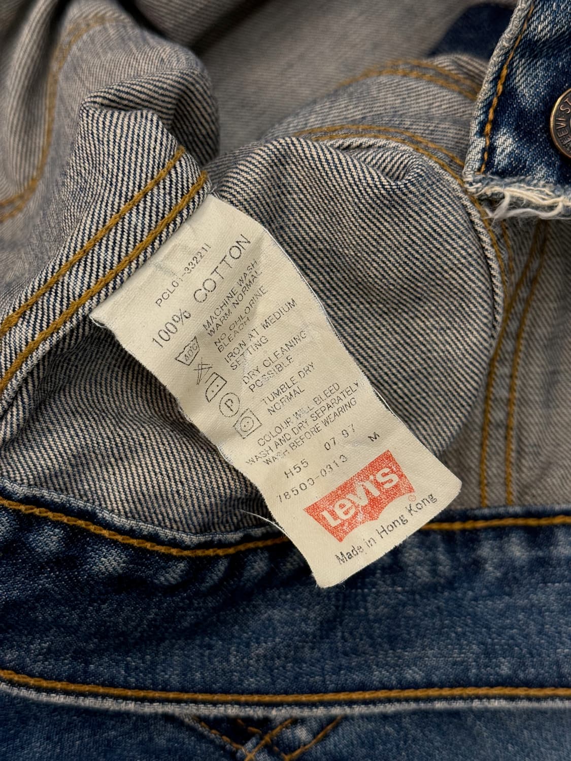 90s Levi's 78500 3rd Denim Trucker Jacke 상품이미지9