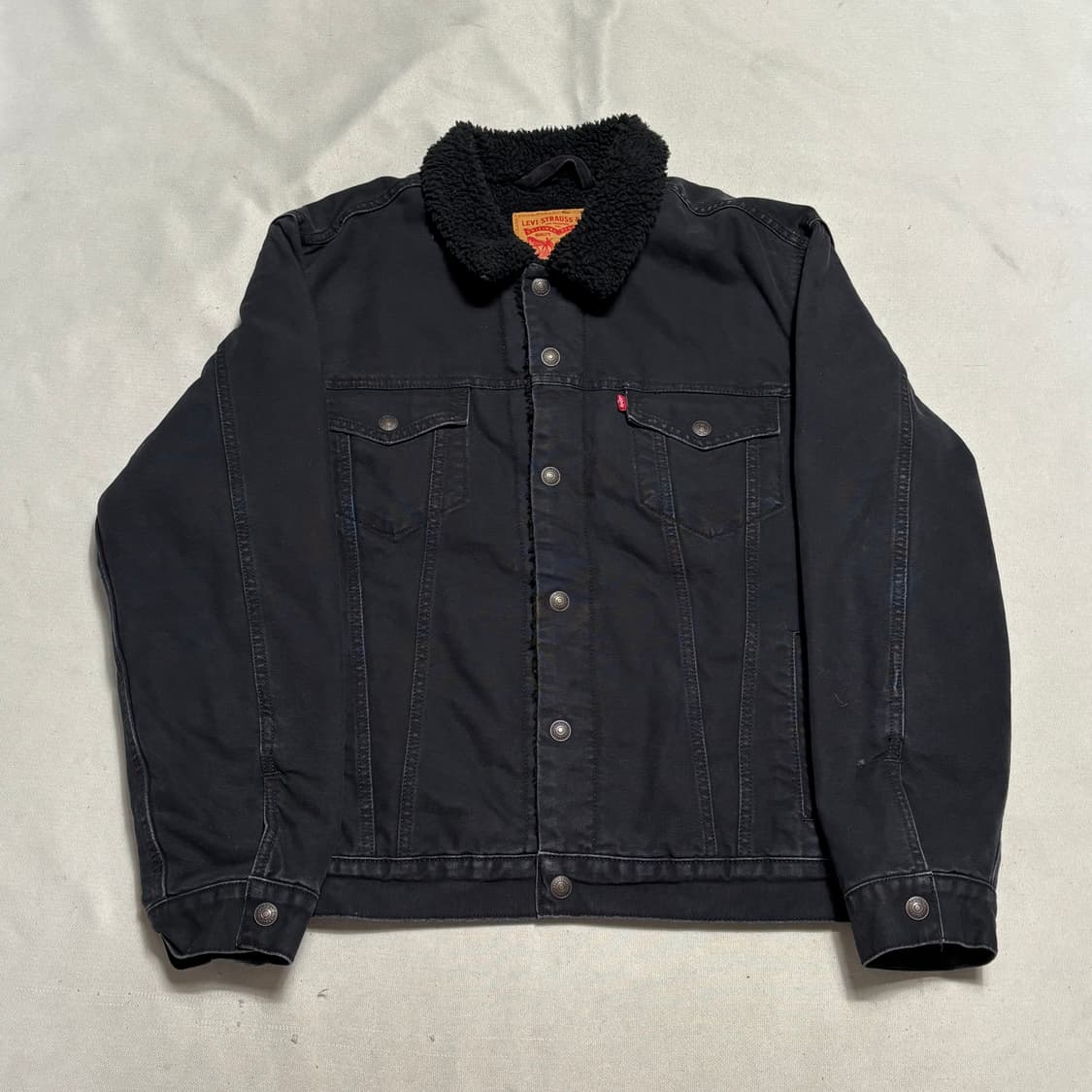 XL 리바이스 블랙 쉐르파 트리거 자켓 상품이미지2