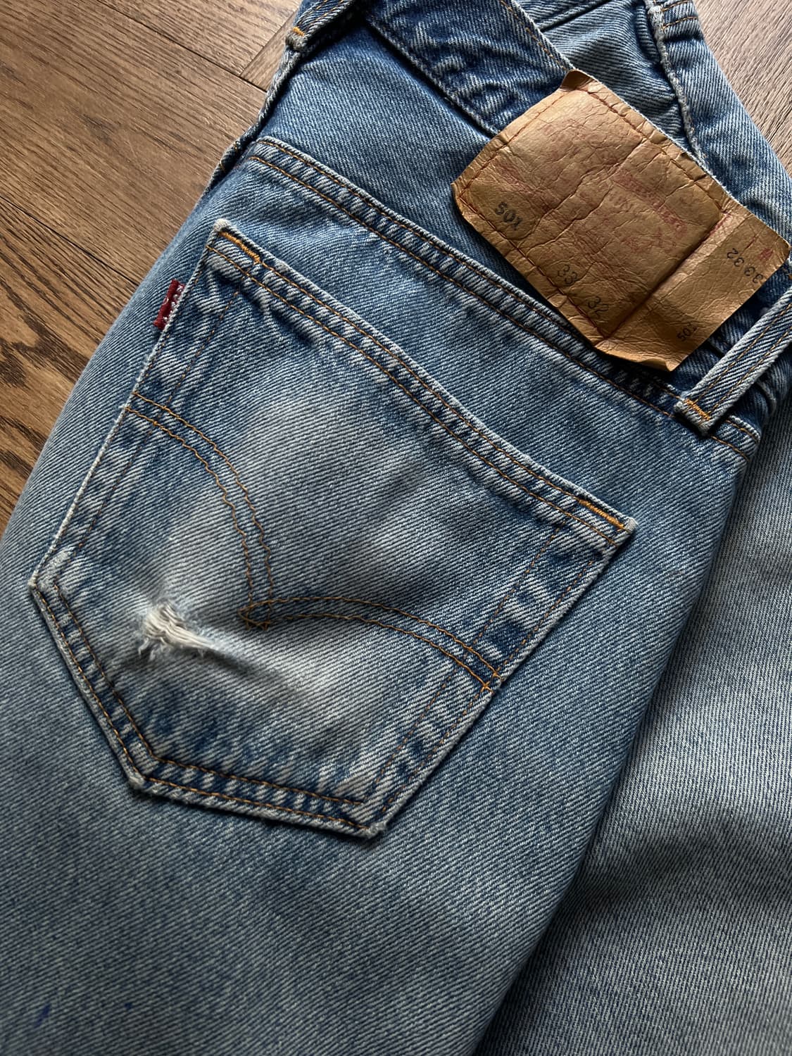 [33]90's 리바이스 501 Made in USA 데님 팬츠 S35 상품이미지6