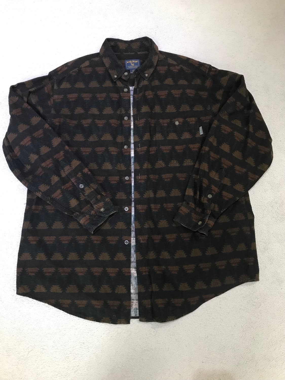 WOOLRICH 울리치 빈티지 원 포켓 패턴 셔츠 MAN XXL 상품이미지1