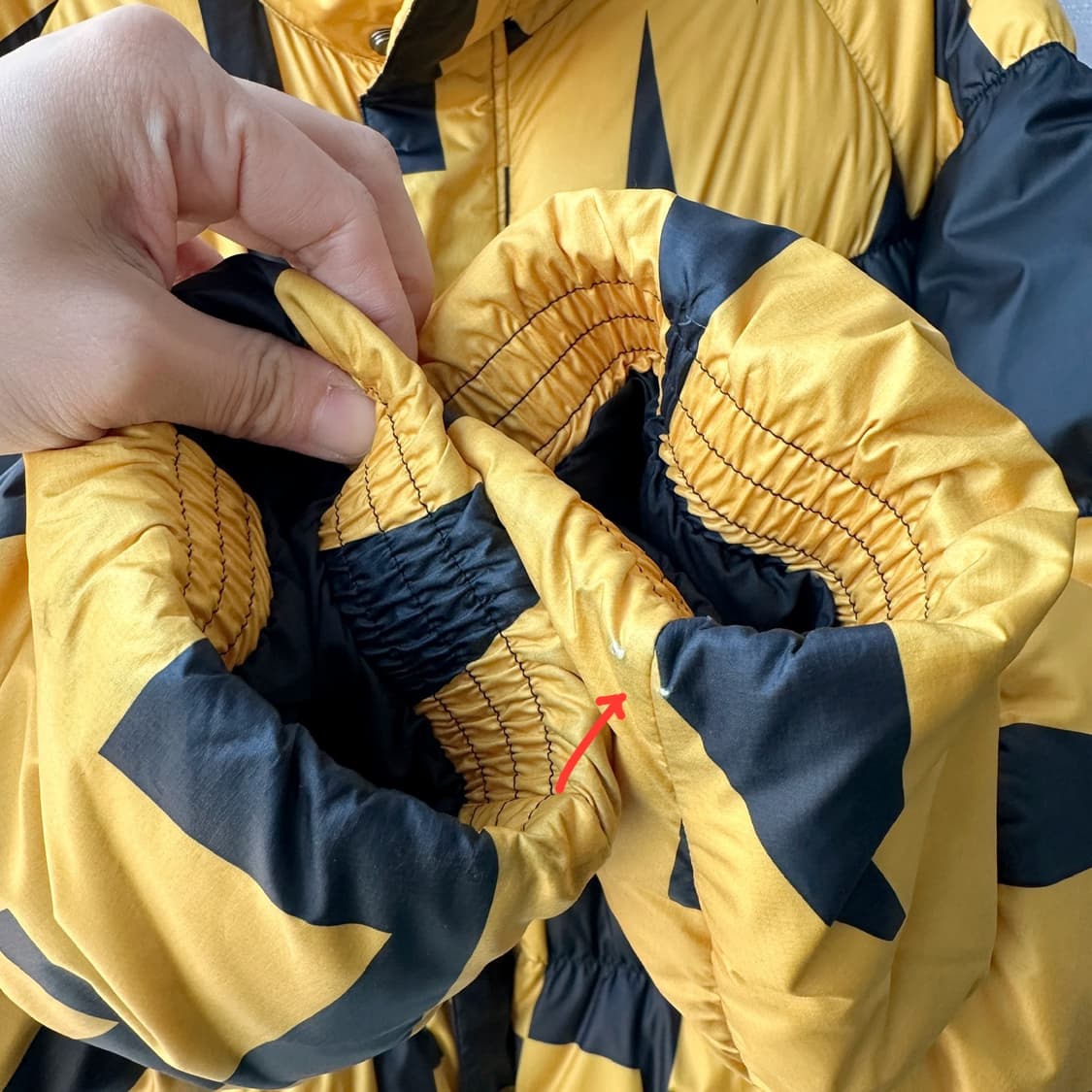 나이키 NSW 시즈널 필 다운 자켓 옐로우 블랙 M 상품이미지9