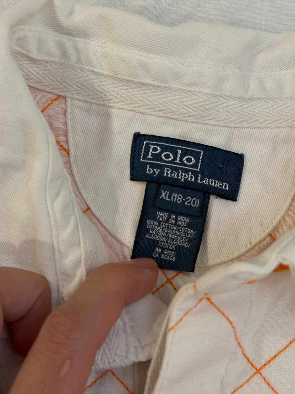 폴로 랄프로렌 빅포니 치프키프 롱슬리브 럭비티 오렌지 상품이미지5