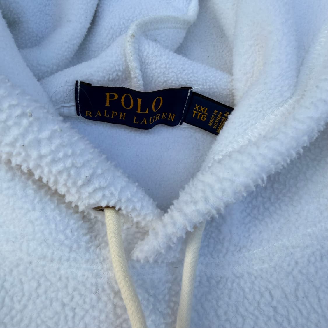 폴로 랄프로렌 성조기 뽀글이 후리스 후드티 XXL 상품이미지4