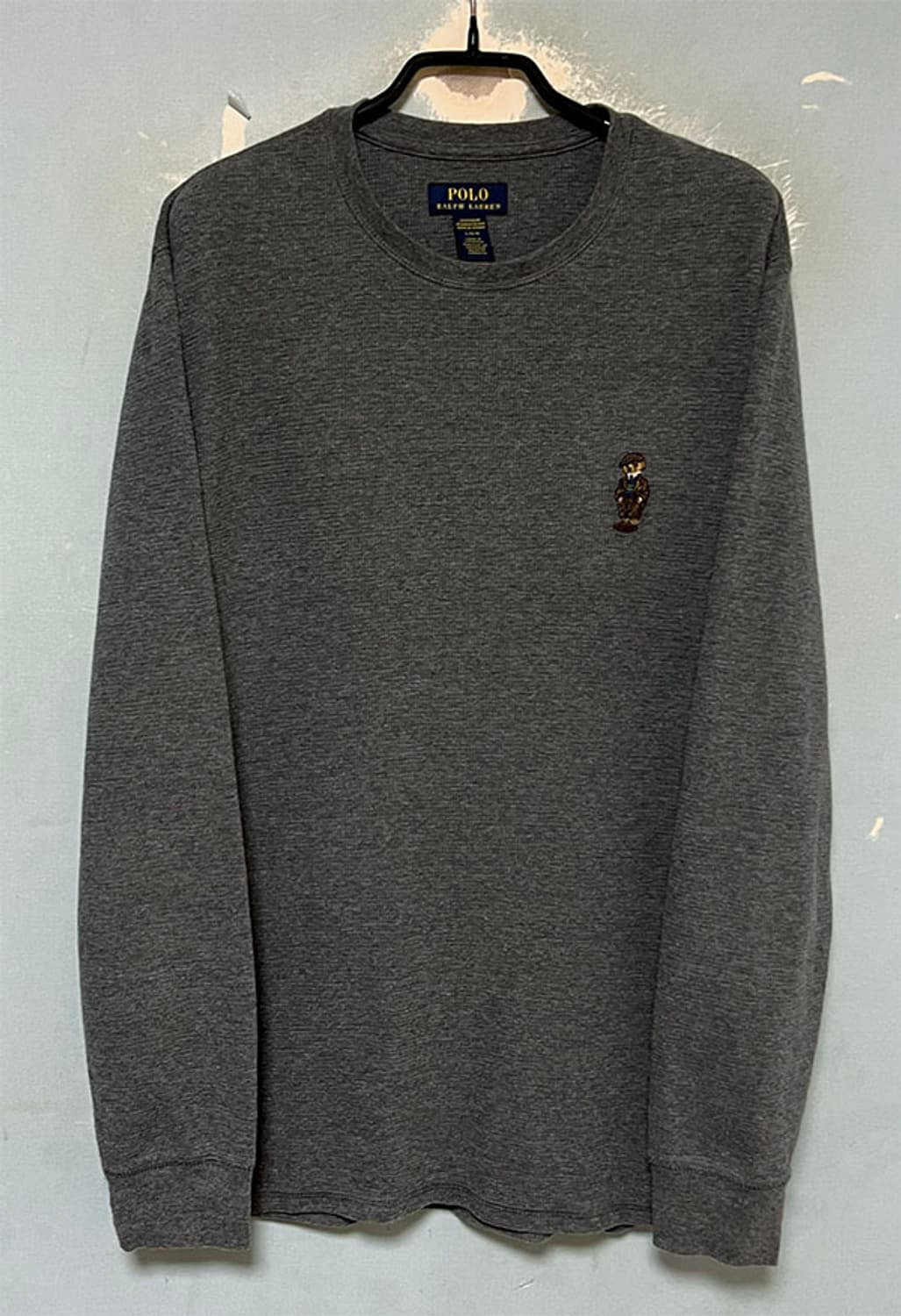 POLO 폴로 남자 와플 긴팔티 춘추 신형 매장정품 L 100 상품이미지1