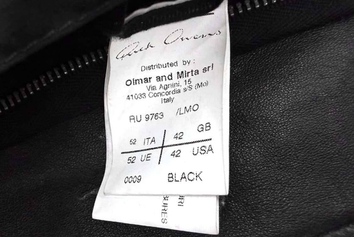 릭오웬스 12FW 레더 자켓 상품이미지5