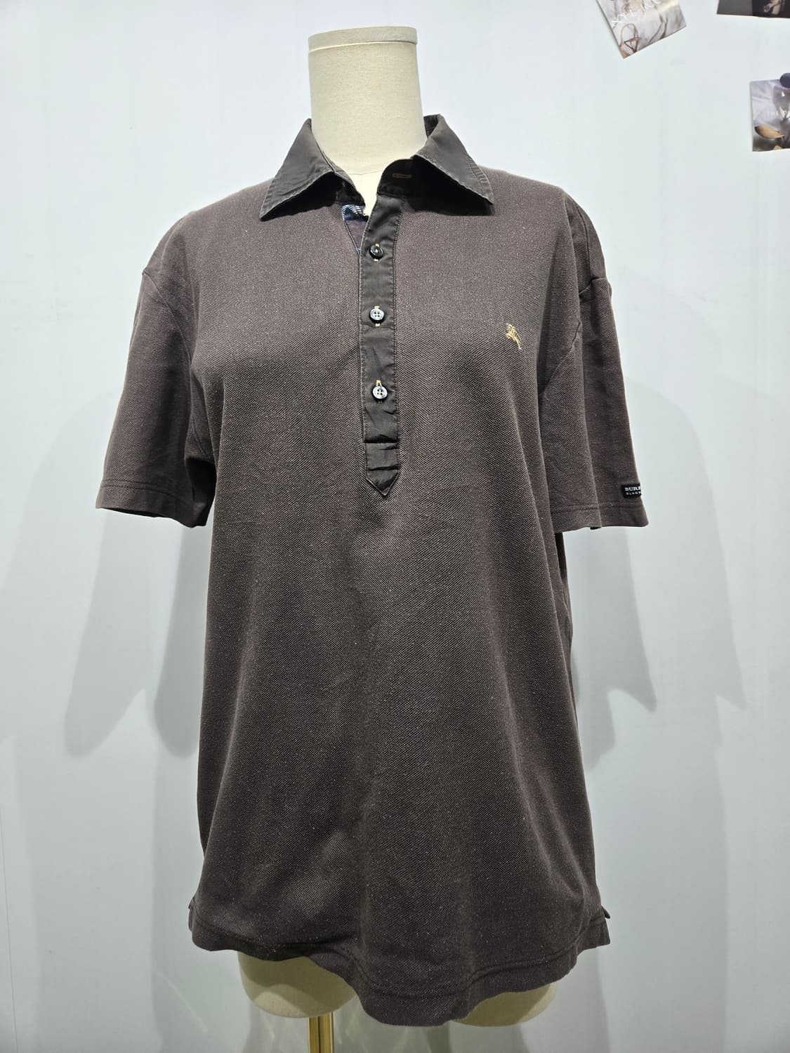 버버리 브라운 반팔 폴로티 상품이미지1