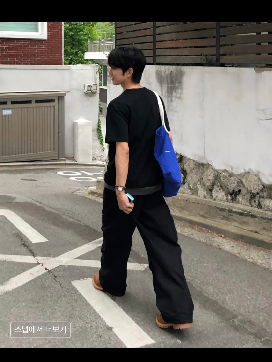 Line layered short sleeve BLACK 상품이미지5