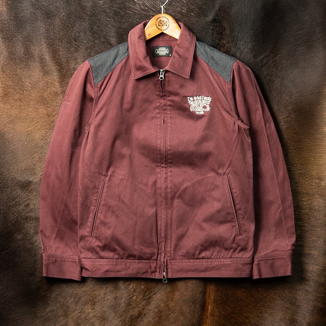 [93] 00s~ HiLDK 스티치 메카닉 워크자켓 버건디  상품이미지4