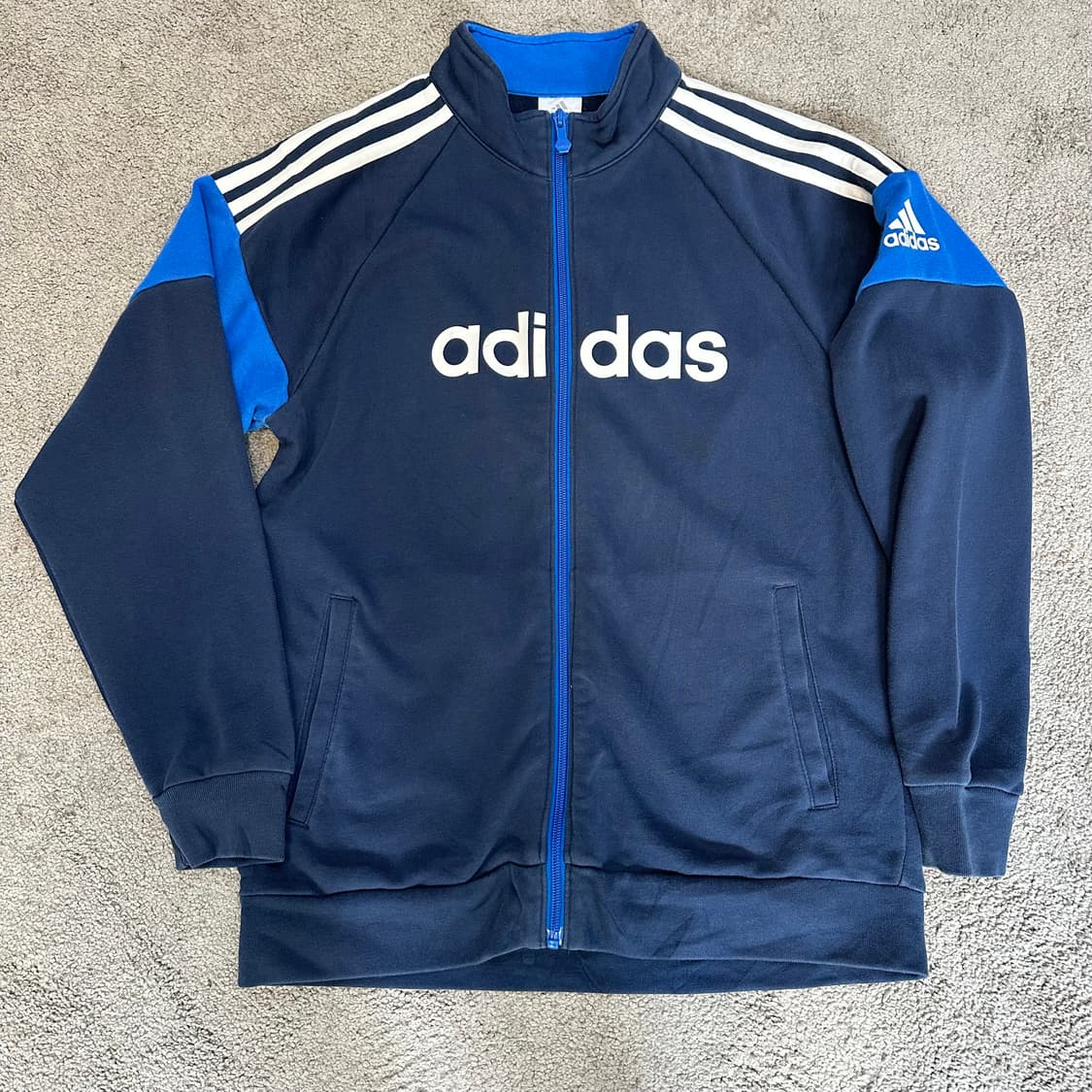 아디다스 올드스쿨 배색 코튼 집업 트랙탑L 상품이미지3