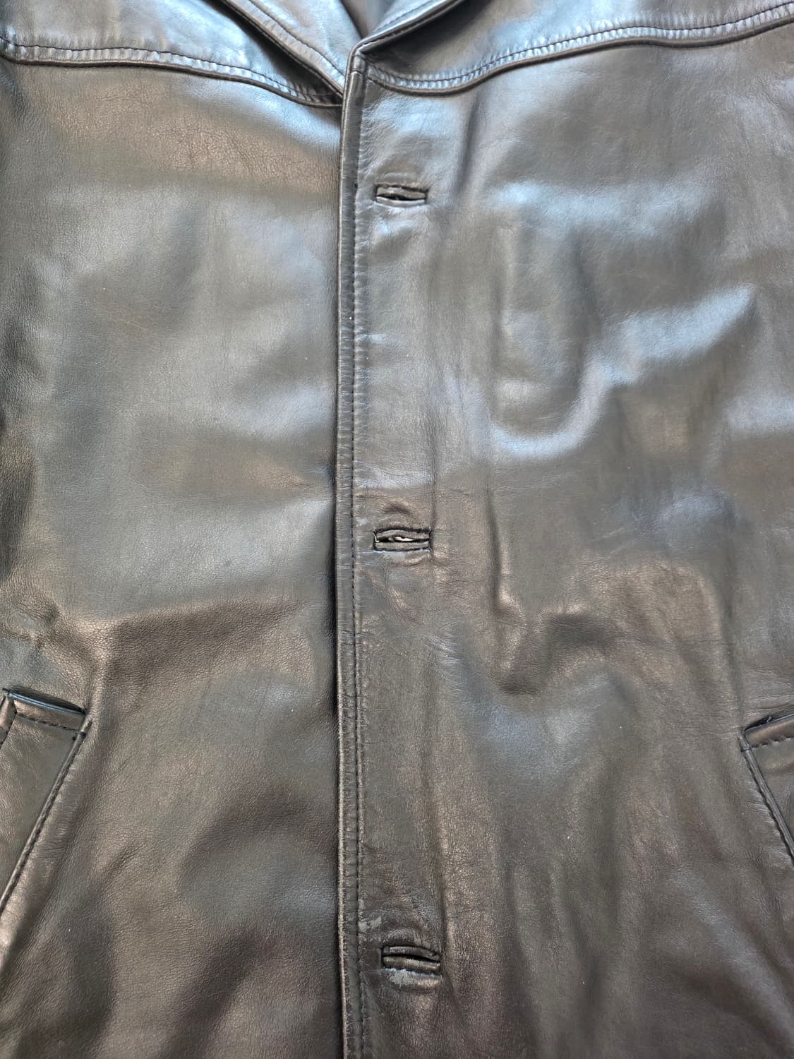 올드 갭 레더 카코트 M 상품이미지4