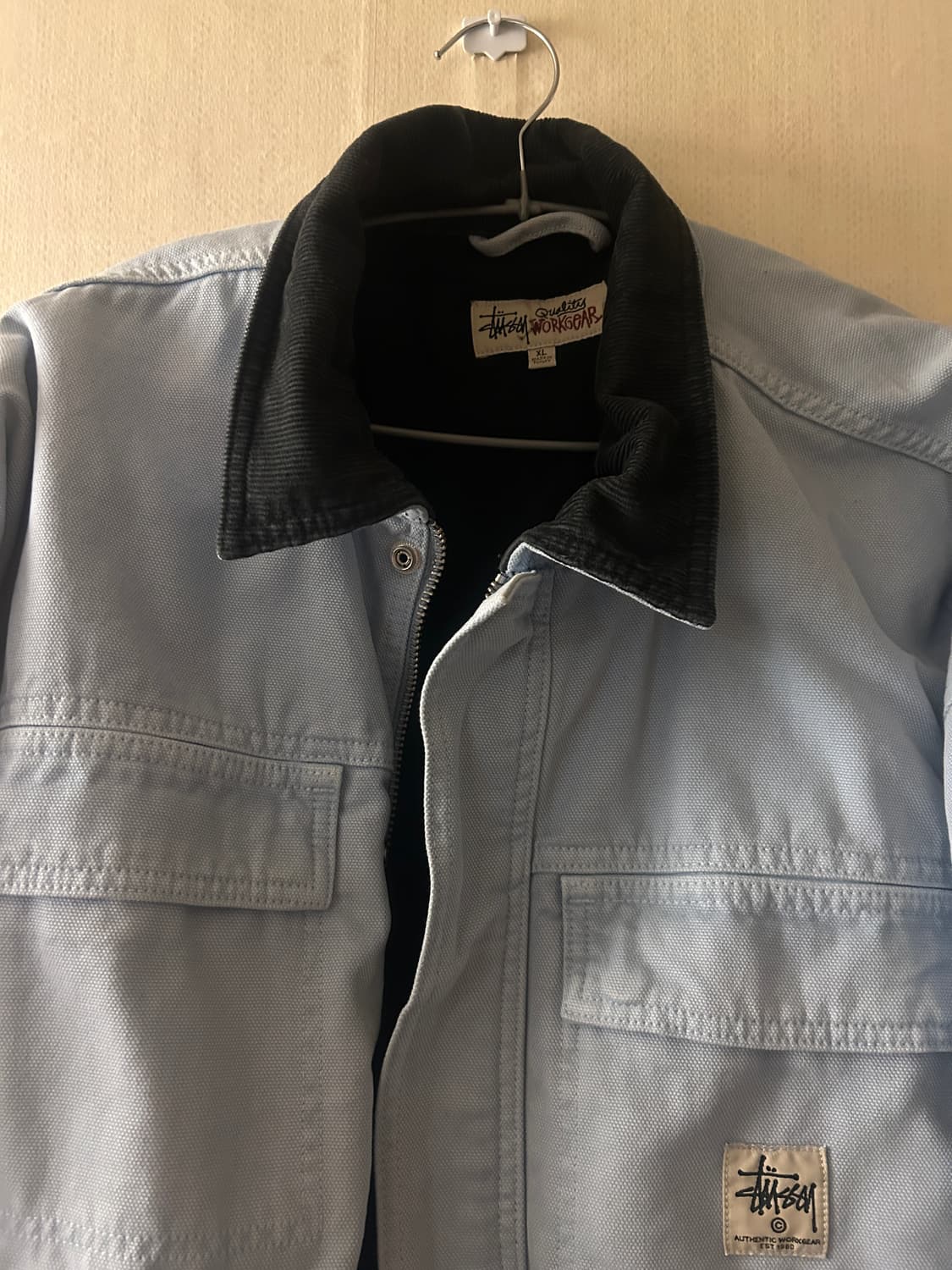 stussy 스투시 워시드 캔버스자켓 XL 상품이미지2