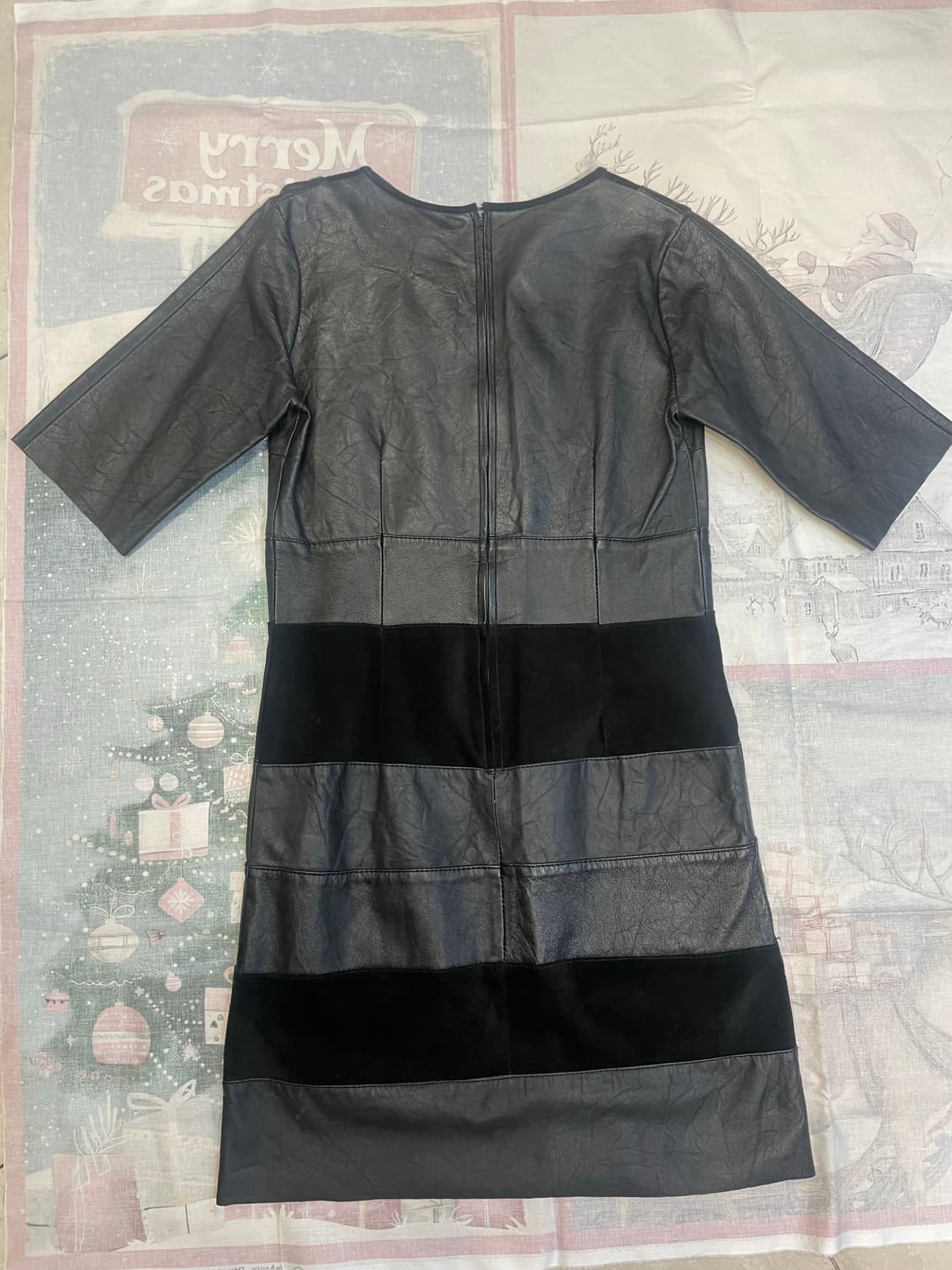 Y2k 가죽 스웨이드 원피스 상품이미지3