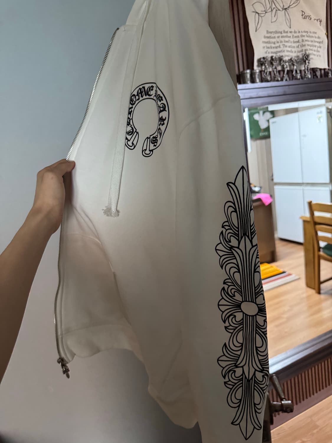 크롬하츠 홀드슈 후드집업 화이트 상품이미지4