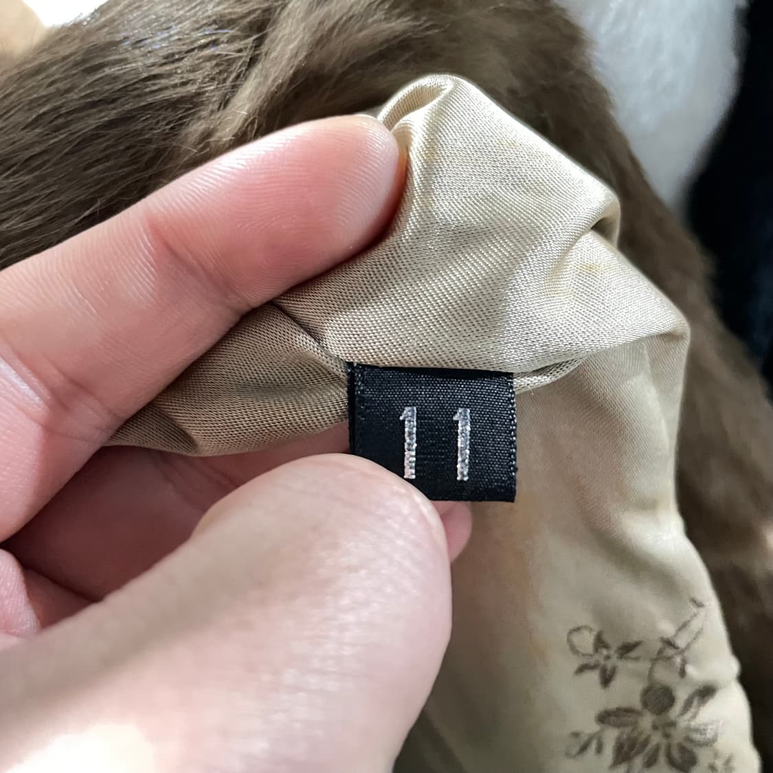 패턴 퍼코트 상품이미지8