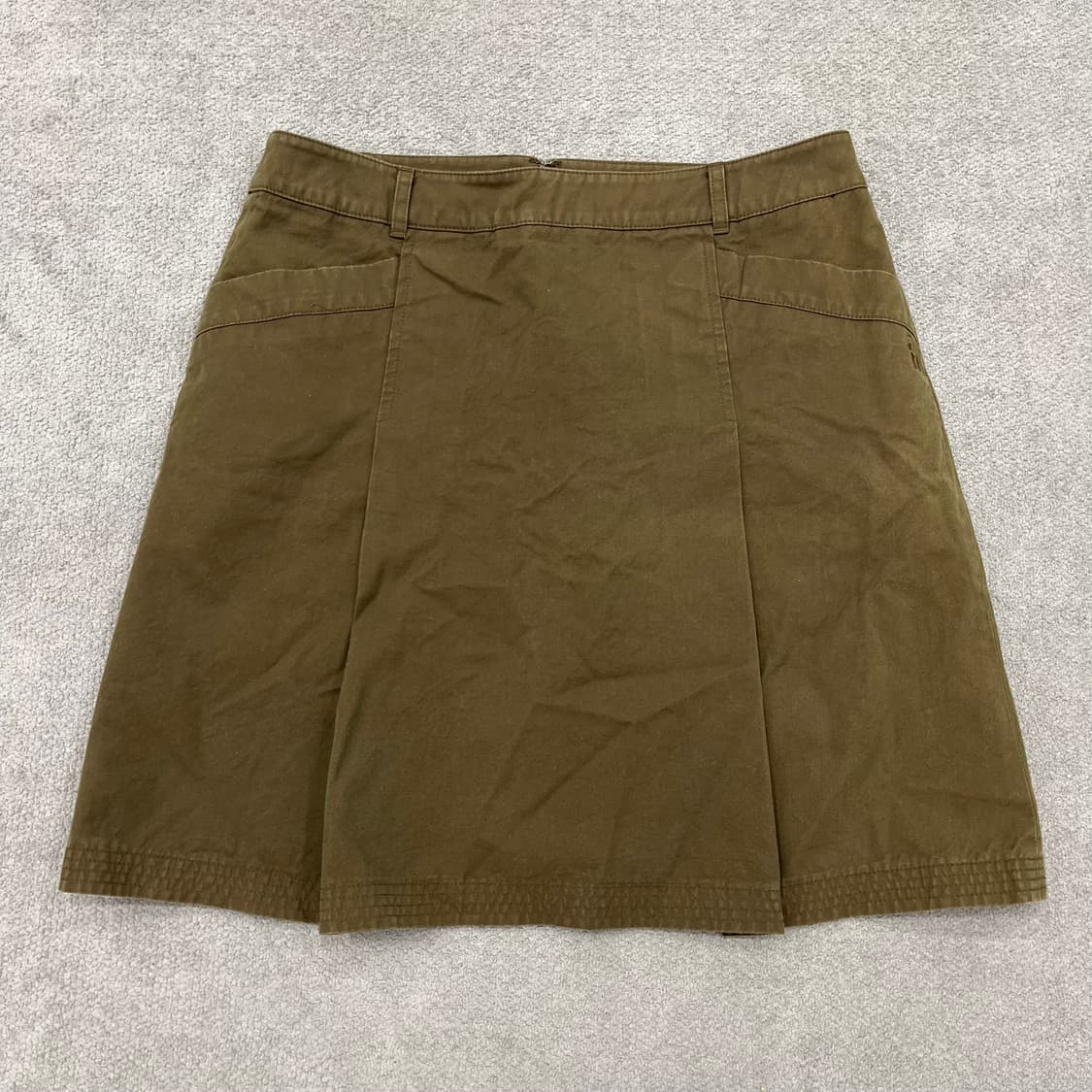 M 헤지스 코튼 카키 스커트 상품이미지1