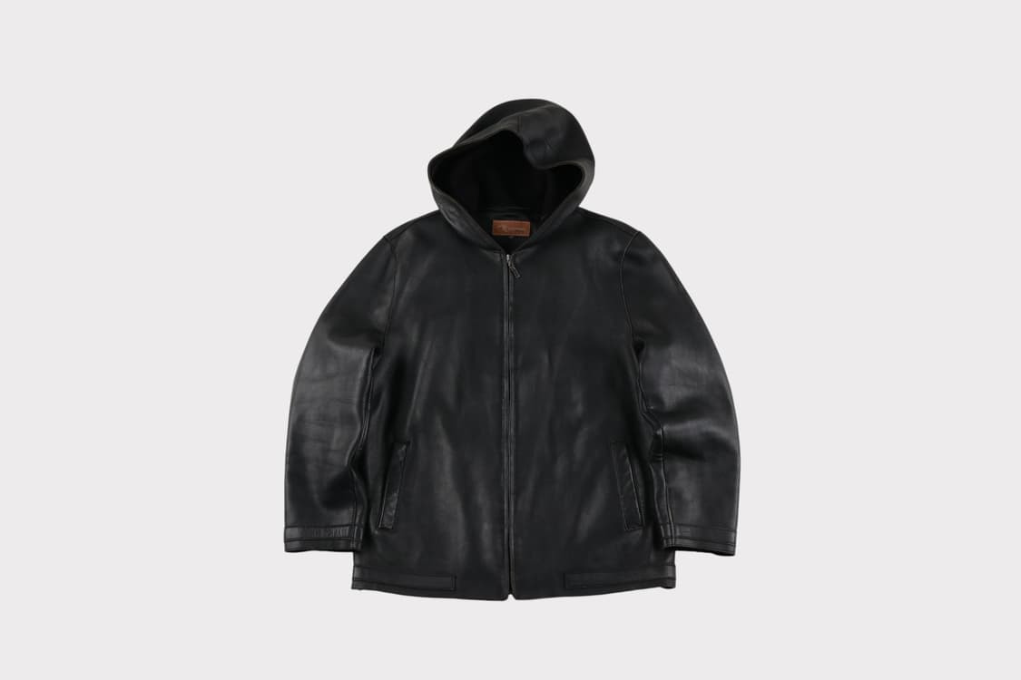 [L] 빈티지 양가죽 후드집업 자켓 상품이미지1