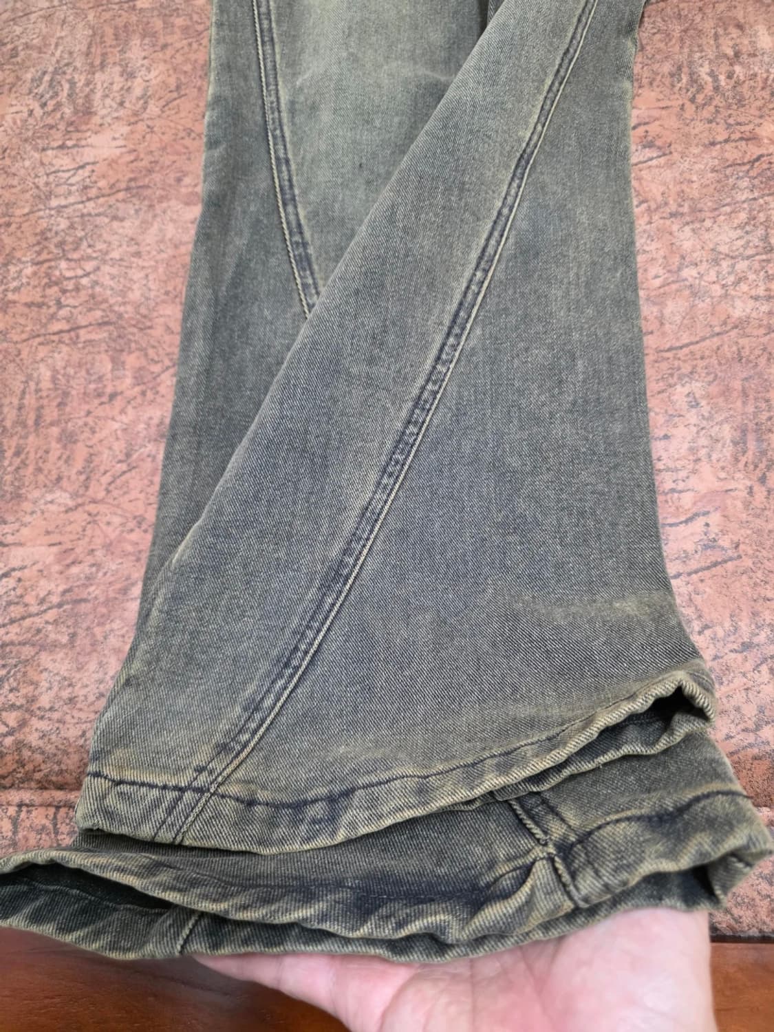 밀로아카이브 워싱 부츠컷 데님 팬츠 블랙진 28 상품이미지7