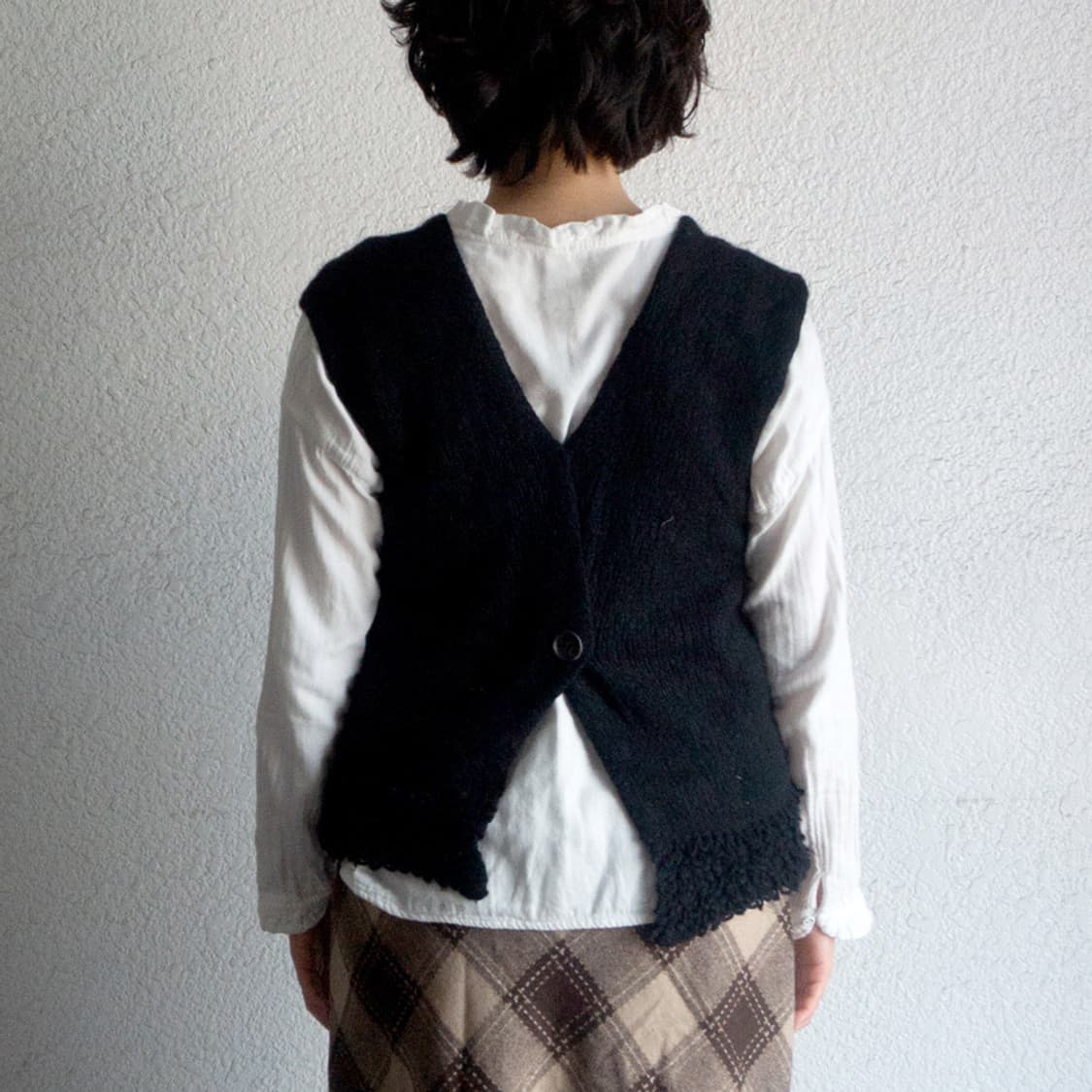 모리 스티치 니트 베스트 상품이미지3