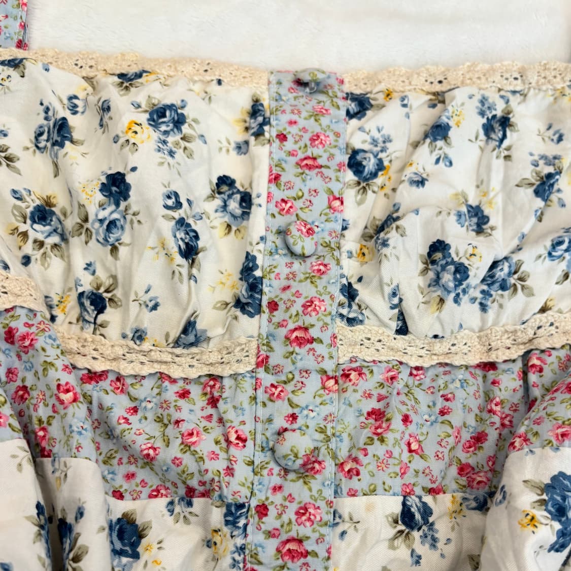 리즈리사 잔꽃 플라워 레이스 캉캉 모리걸 패치워크 원피스 상품이미지2