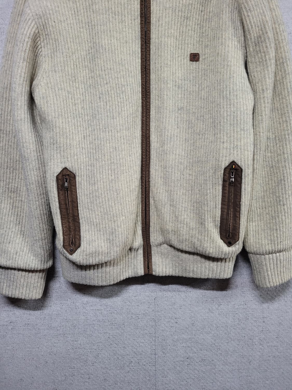 프랑코페라로 방풍 울 니트 집업 상품이미지2