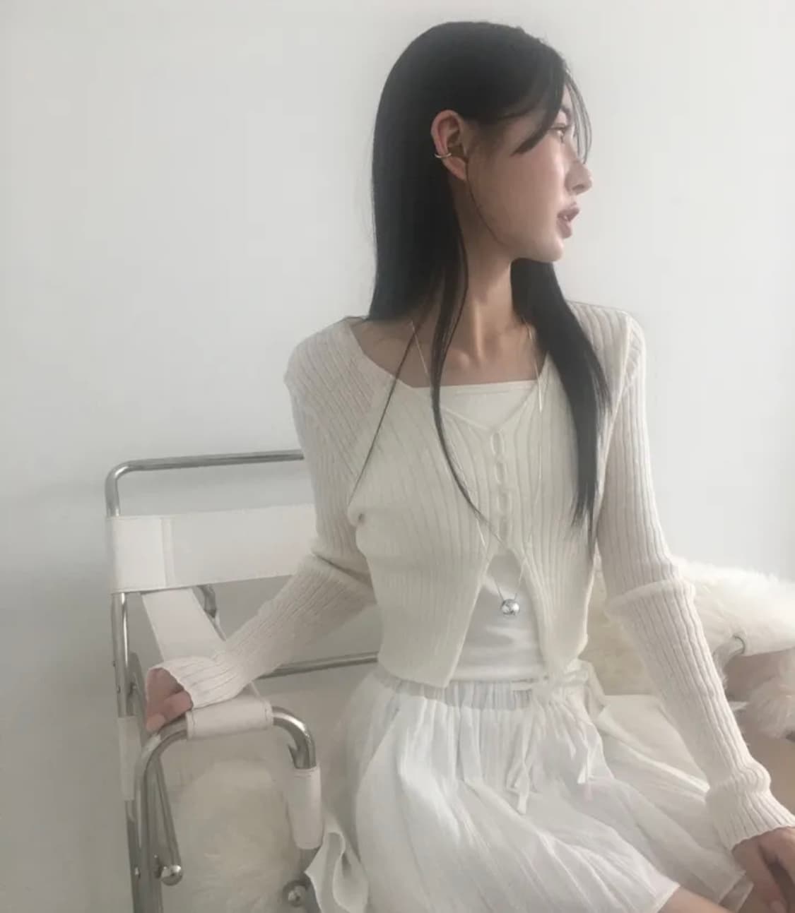 노비야카 골지 가디건  상품이미지1
