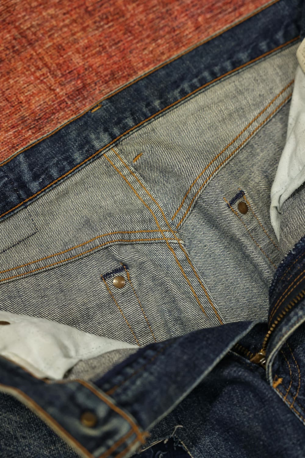 90s 빈티지 리바이스 504z 커스텀 셀비지 데님팬츠 판매 상품이미지7