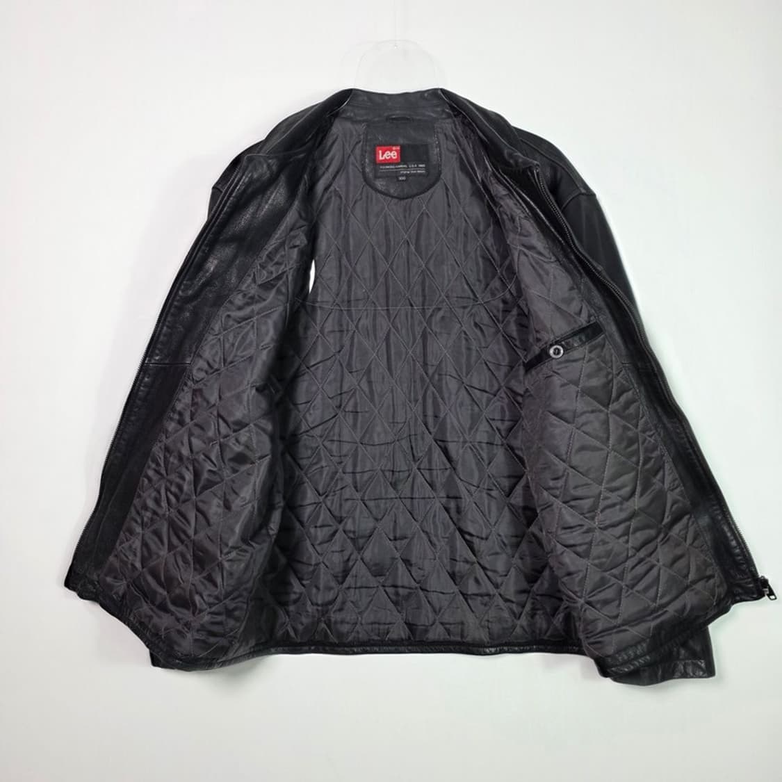 Lee 오리지널 블랙 레더 재킷 L 상품이미지5