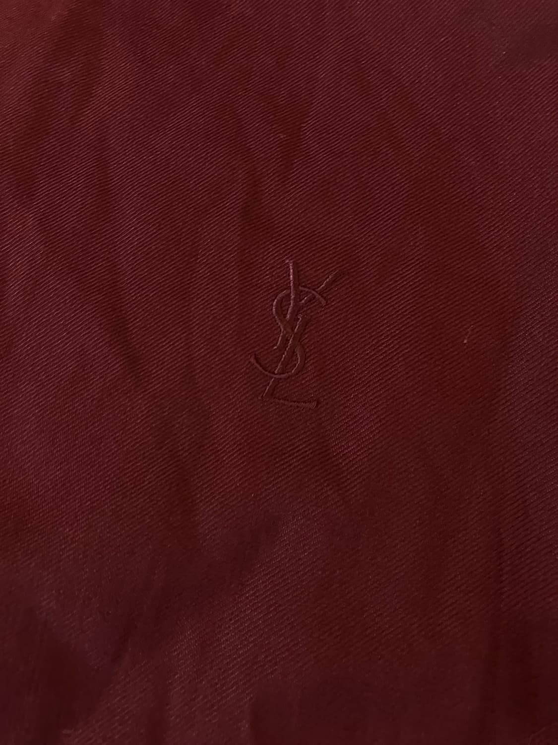 90s YSL 입생로랑 리버시블 체크 봄버 버건디 상품이미지5